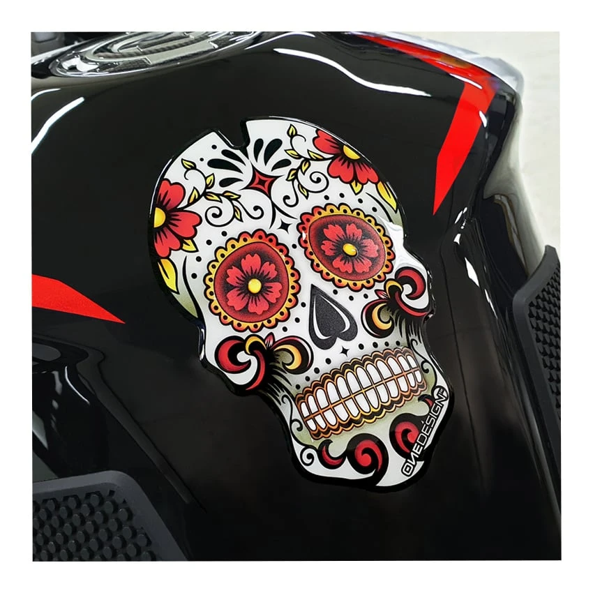 OneDesign Tank Pad Gold Skull - Afbeelding 4