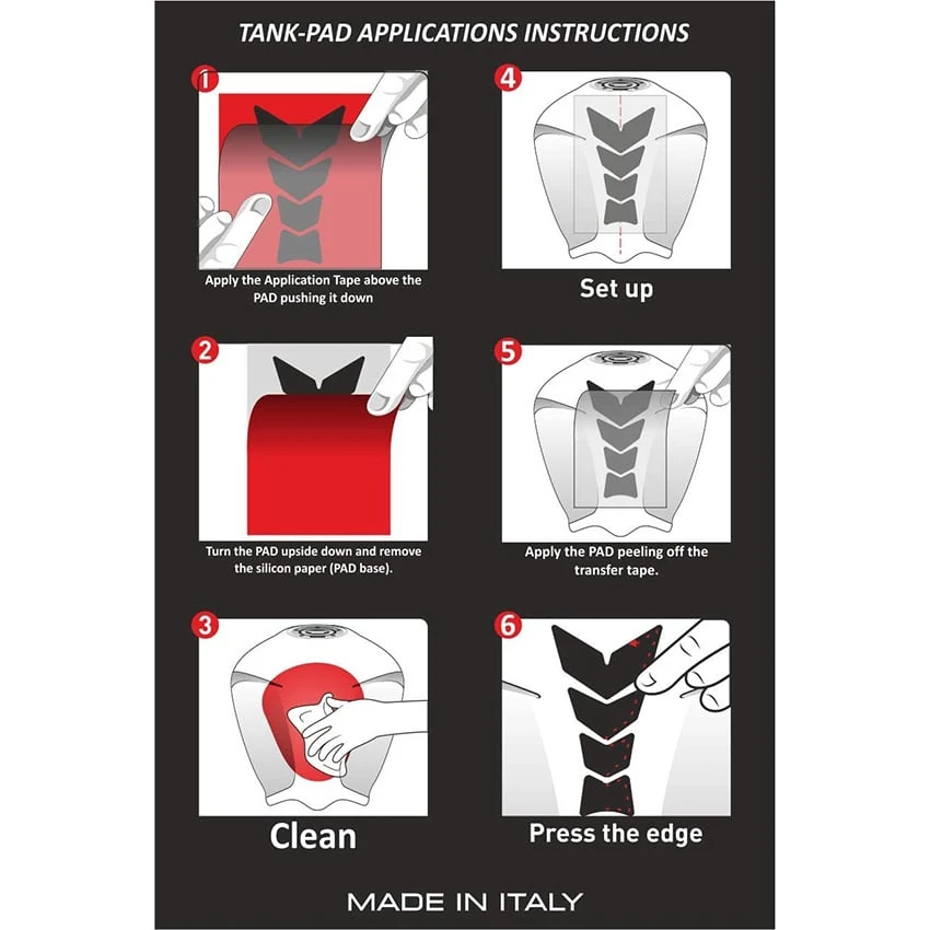 OneDesign Tank Pad Skull Black Edition - Afbeelding 8